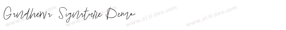Gandhewa  Signature Demo字体转换